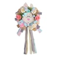 thumbnail image 2 of Corona de Conejo de Pascua, Corona Artificial, Adorno Colgante de , Corona de Primavera para Puerta Delantera, Ventana, Celebración, Fiesta, B, 2 of 9