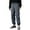 Dark Gray, variant on Men's Leisure Sports American Retro Function Paratrooper Tie The Feet Workwear Trousers for Casual, Utility Wear, Outdoor and Street Style,Black,L