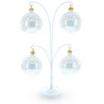 thumbnail image 2 of 4-Arm Tree Branch White Painted Metal Ornament Display Stand 12 Inches (Poland), 2 of 4
