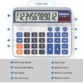 thumbnail image 4 of Calculadora de escritorio con pantalla LCD extragrande de 5 pulgadas, botón grande de 12 dígitos, calculadora contable gigante, batería y energía solar., 4 of 4