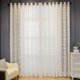 thumbnail image 2 of Nvzi Cortinas opacas ligeras, 140*215 cm, color gris, con perforaciones - 1 pieza, cortinas opacas aislantes de algodón para ventanas, ideales para la decoración del hogar., 2 of 5