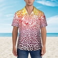 thumbnail image 4 of Balery Leopard Skins And Heads Print Men's Hawaiian Shirts Short Sleeve Beach Shirt Relaxed Fit Vacation Button Down Shirts-3X-Large, 4 of 9