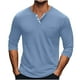 thumbnail image 2 of pstuiky camisas de manga larga para hombre, Camisa transpirable de manga larga y cuello redondo de color sólido para hombre camisetas de hombre s, 2 of 6