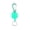 Green, variant on Retractable Pull Badges Holder Steel Wire Rope Buckles Key Holder Carabiner Keychain Outdoor Keychain Tool