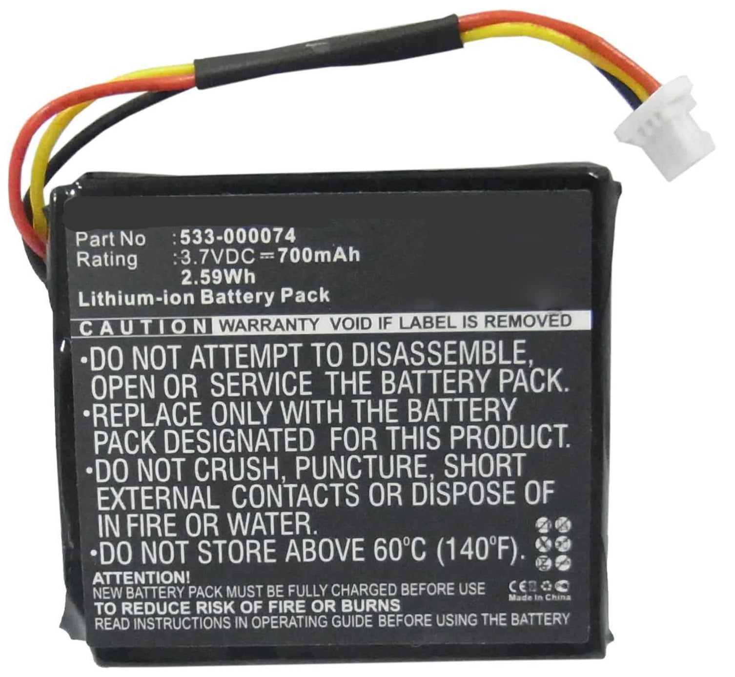 Battery For HME RF6000B 950mAh Wireless Headset Battery 