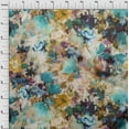 thumbnail image 4 of oneOone Polyester Spandex Sea Green Fabric Abstract Floral Quilting Supplies Print Sewing Fabric By The Yard 56 Inch Wide, 4 of 4