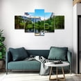 thumbnail image 3 of TISHIRON 5PCS Framed Canvas Wall Art Set,60"x32" Natural Lake Mirror Canvas Art Decor, 3 of 7