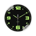 thumbnail image 1 of Reloj de pared decorativo, creativo, de fácil lectura, sencillo y moderno, para colgar en el interior, para oficina, dormitorio Grandes números negros, 1 of 9