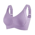 thumbnail image 1 of Bra Sports Bras For Women Comfortable Ribbed Wireless Bralettes Adjustable Padded Everyday Bra Woman Nylon Bra, 1 of 6
