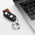 thumbnail image 6 of Naloa Funny Animals Series Print Round Keychain Keychain Key Ring, Key Tag, Key Chain Bulk for Gift Accessories (Round), 6 of 7