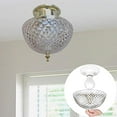 thumbnail image 2 of Evelots Ceiling Clip-on Light Bulb Shade-Lamp-Dome-Diamond Cut-Acrylic-Set/2, 2 of 10