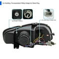 thumbnail image 4 of Spec-D Tuning LED Black Projector Headlights Compatible with 2006-2008 Audi A4 All, Left + Right Pair Headlamps Assembly, 4 of 5