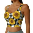 thumbnail image 2 of Naloa Sunflowers Sports Bras for Women, High Support Bra with Removable Pads, Comfortable - XX-Large, 2 of 9