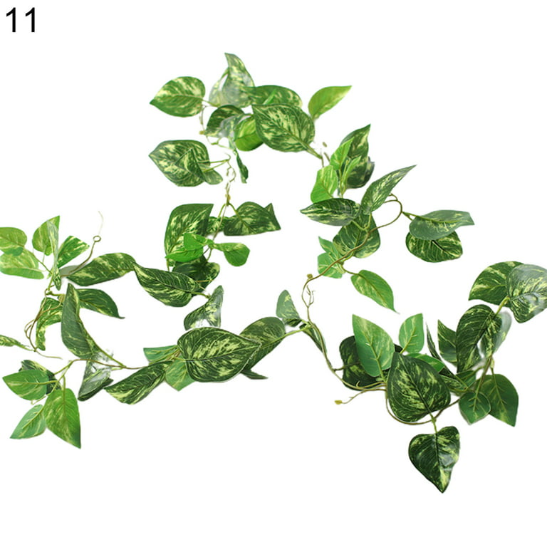 BetterZ Artificial Plant Simulated Wide Application Plastic Decorative Ivy  Green Fake Vine Decor for Home