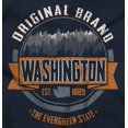 thumbnail image 2 of Washington Evergreen Forest Fir Woods Men's Graphic T Shirt Tees Brisco Brands X, 2 of 4