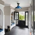 thumbnail image 4 of Claxy 12" Dark Blue Semi Flush Mount Barn Ceiling Light Fixture, 4 of 6