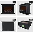 thumbnail image 3 of Chimenea eléctrica de imitación, chimenea eléctrica con efecto de llama, luz LED sin llama de simulación retro para patio, balcón, luz nocturna retro, decoración navideña., 3 of 5