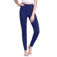 thumbnail image 2 of BKQCNKM Leggings for Women Workout Leggings for Women Maternity Leggings with Pockets for Women Womens Leggings High Waist Long Two Pockets Leggings for Women Tummy Control, Dark Blue L, 2 of 4