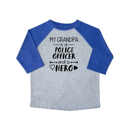 

Inktastic My Grandpa is a Police Officer and a Hero Gift Toddler Boy or Toddler Girl T-Shirt