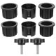 thumbnail image 1 of Outdoor Umbrella Base Stand Round Shape Simple Design Wear-Resistant Silicone Black 2.4X2.4X1.6In 8Set, 1 of 5