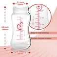 thumbnail image 2 of Nenesupply 9oz 4 Count Wide Neck Breast Pump Bottles Use as Bottles for Pumping with Spectra S1 Spectra S2 9 Plus Breast Pumps. Pump Bottles for Spectra Pump. Breastmilk Storage and Collection Bottle, 2 of 6