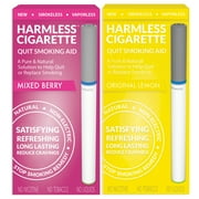 Harmless Cigarette,Mixed Berry & Original Lemon,Quit Smoking Aid,2pk