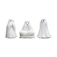 thumbnail image 2 of 3PCS Halloween Resin Ghost Figurines Set – See No Evil, Hear No Evil, Speak No Evil Ghost Statues for Spooky Halloween Decorations, Mini Ghost Ornaments for Home, Office, Shelf & Haunted House Décor, 2 of 7