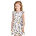 thumbnail image 1 of Fotbe Daisies Flowers Vestido de Dormir para Niñas de 3 a 10 Años, Mangas Cortas, Estilo Princesa, Pijama Camisón con Mangas Voladas-X-Large, 1 of 6