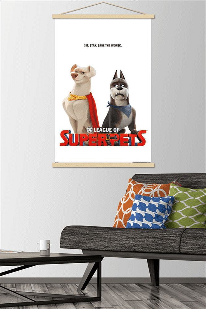 DC League of Super-Pets - Krypto and Ace Wall Poster with Magnetic Frame, 22.375" x 34"