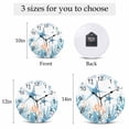 thumbnail image 6 of Wall Clock Blue Starfish Clocks PVC Silent Non-Ticking Battery Operated Decorative Cora Marine Life Fish Seagrass Round Clock for Home Living Room Kitchen Bedroom Office School Wall Decor 14 Inch, 6 of 9