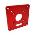 thumbnail image 4 of Aluminum Router Table Insert Plate Red Universal Trimming Machine Flip Board for Woodworking Benches Router, 4 of 7