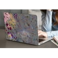 thumbnail image 4 of KSK KAISHEK Plastic Hard Case Shell Cover for 2023 2022 2021 Rel. MacBook Pro 14 inchs XDR Display Touch ID + Black Keyboard Cover Model: A2779/A2442 Flower 42, 4 of 5