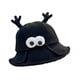 thumbnail image 2 of Divertido sombrero de pescador con ojos grandes, práctico gorro de playa, cómodo, adorable para el verano Negro, 2 of 8