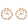 Swarovski Women's Gold Creativity Crystal Circle Stud Earrings