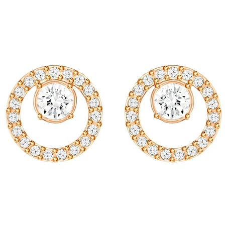 Swarovski Women's Gold Creativity Crystal Circle Stud Earrings