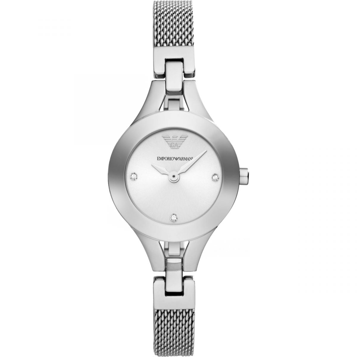 armani women's watch silver