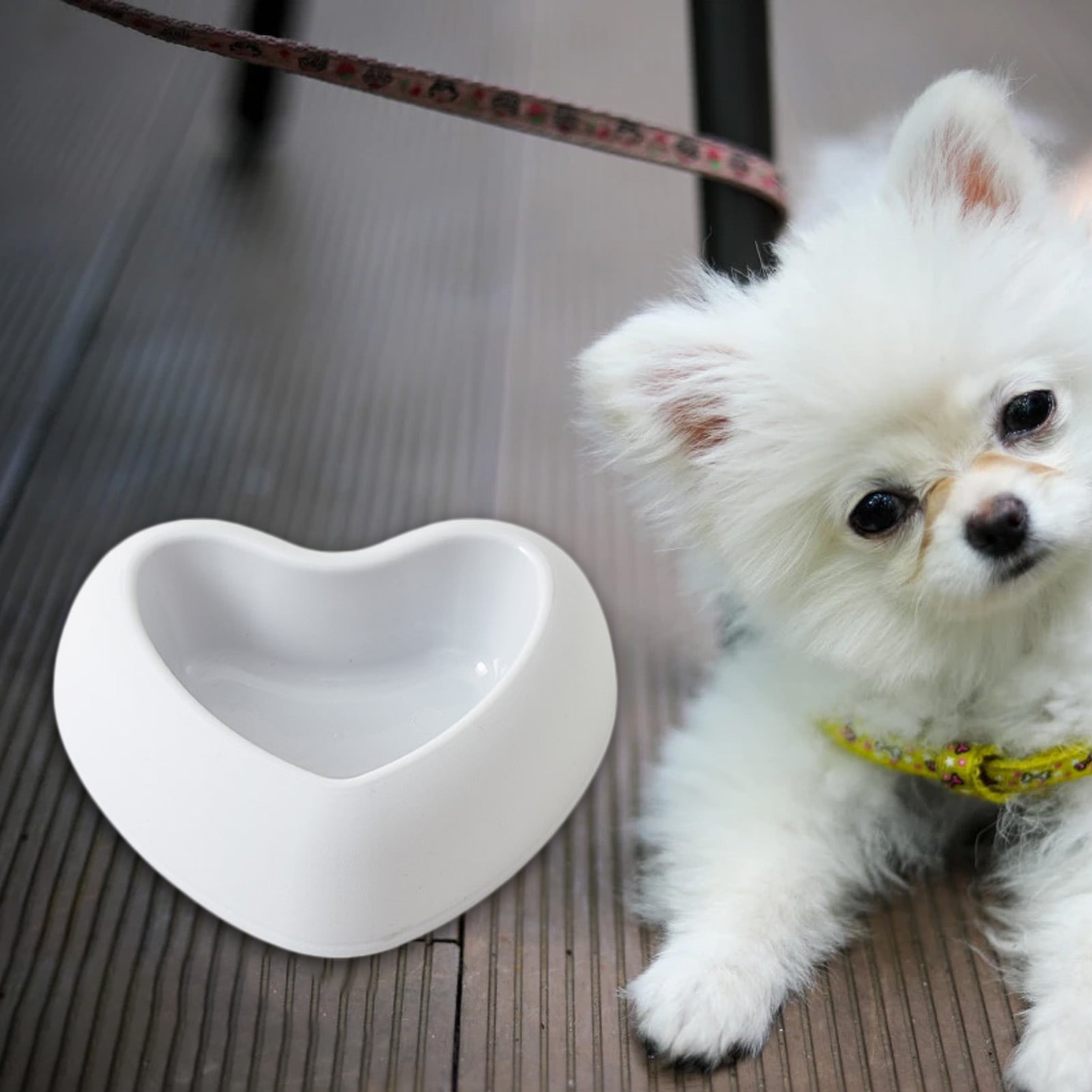 Heart shaped clearance dog bowl