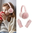 thumbnail image 2 of 2Pcs/set Gloves and Ear Warmer Set for Kids Foldable Earmuffs & Mittens for Skiing, Camping, and Travel In Cold Weather, 2 of 8