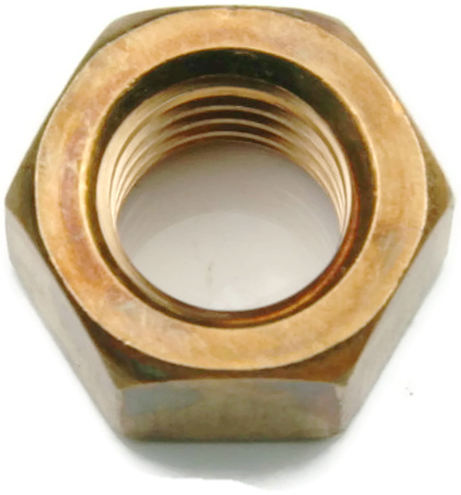 3/8-24 9/16 Flats x 21/64 Thick Hex Finish Nuts Silicon Bronze Qty-25 