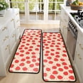 thumbnail image 4 of Kitchen Rugs Sets Of 2,Strawberry Plants Fruit Heart Anti Fatigue Kitchen Mat Rugs Non Slip Washable,Decorative Kitchen Floor Mats for Kitchen,Sink,Laundry,17"x47"+17"x47", 4 of 5