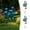 Blue, variant on Usbinx Life Solar Rose Flower Ground Lights 2-Pack Waterproof LED Outdoor Garden Stakes 71 cm — Warm White Multi-Color Decorative Solar Lighting