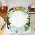 thumbnail image 4 of Manfei Kawaii Camper Fitted Sheet Full 3 Pieces,Cute Adventure Car Bed Set,Turquoise Green,1 Fitted Sheet and 2 Pillowcases, 4 of 6