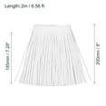 thumbnail image 2 of Unique Bargains 2 Yards 8 Inch Faux Leather Fringe Trim Tassel Fringe for Sewing, White, 2 of 6
