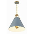 thumbnail image 6 of Crystorama Xavier 3 Light Vibrant Gold and Blue Pendant - 16"W x 16.5"H x 16"D, 6 of 13