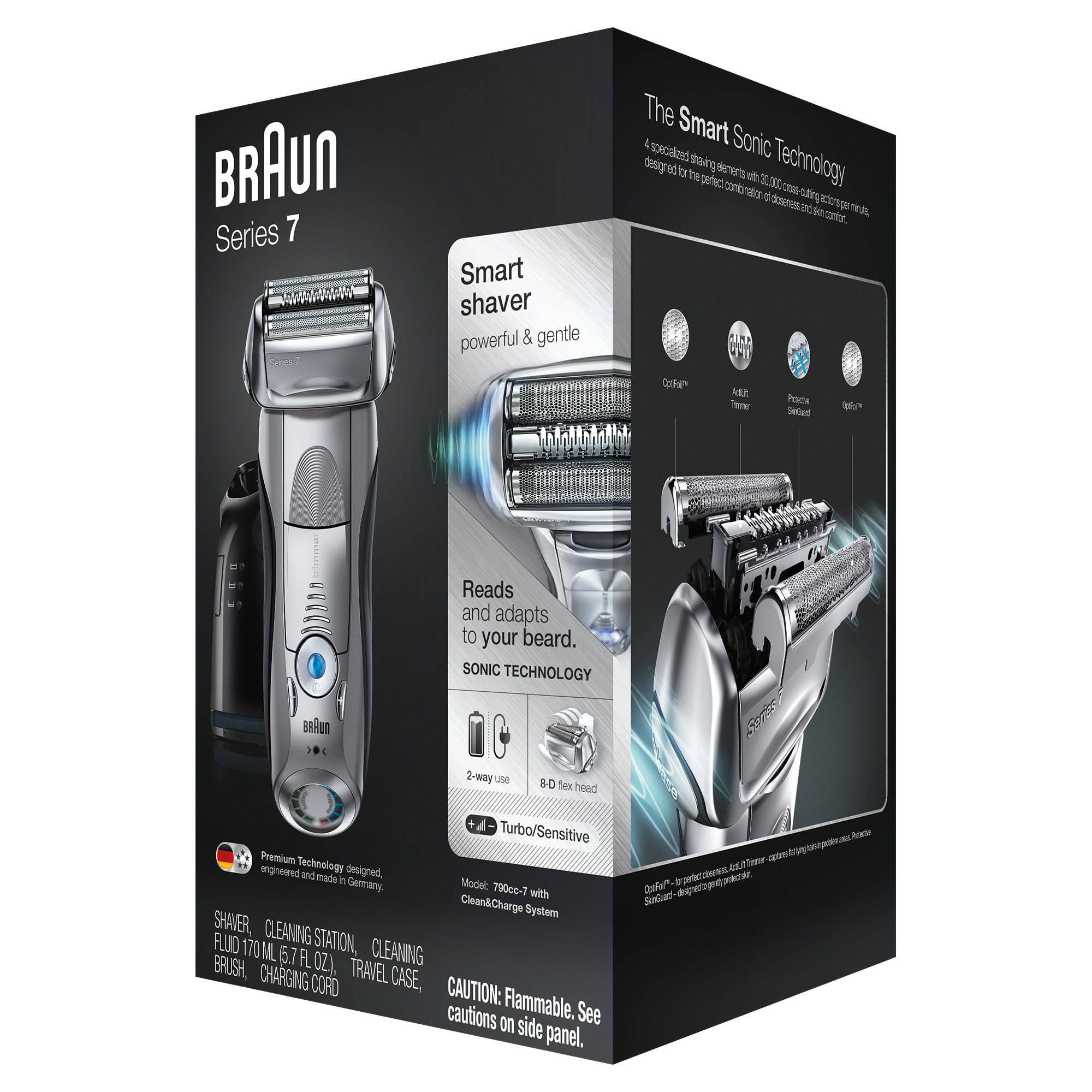 Braun Series 7 790cc Wet Dry Mens Electric Shaver with Clean Station - image 6 of 6