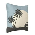 thumbnail image 2 of LNWH Decorative Pillow Covers, Island Travel Square Sofa Decorative Knit Pillow Case, 26"x26", 2 of 8
