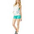 thumbnail image 3 of Aeropostale Womens Striped Running Athletic Workout Shorts, Green, Juniors, Large, 3 of 3