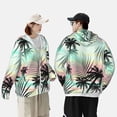 thumbnail image 4 of Fotbe Tropical Summer Palm Chaqueta con Protección Solar UPF 50+ para Hombre y Mujer, Camisa con Capucha y Bolsillos-3X-Large, 4 of 7