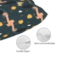 thumbnail image 3 of Gaeub Dinosaur In The Space Print Double Sided Plush Decorative Throw Pillow Cover, Sofa Cushion Cover, Plush Cushion Cover，Excluding Pillow Core-14"x20", 3 of 6