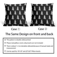 thumbnail image 2 of Christmas Pillow Covers 20x20 Set of 2 Black White Xmas Tree Rustic Style Winter Print Decorative Outdoor Pillowcases Farmhouse Vintage Holiday Decorations Throw Cushion Case Decor for Couch Sofa Bed, 2 of 6